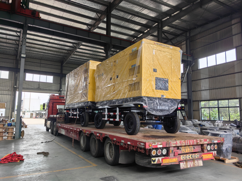 200KW和360KW拖车式柴油发电机组顺利发往重庆！